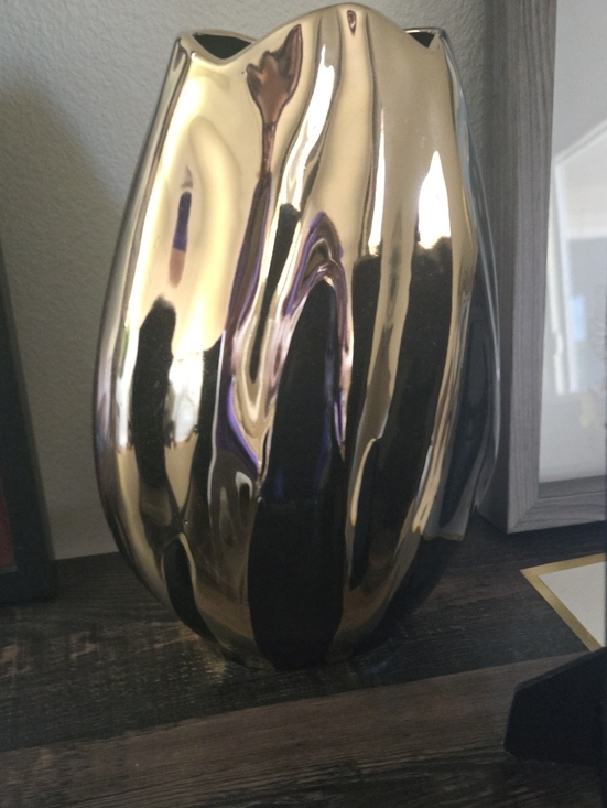 Other - Gold Decorative Tulip Vase - Modern Home Accent